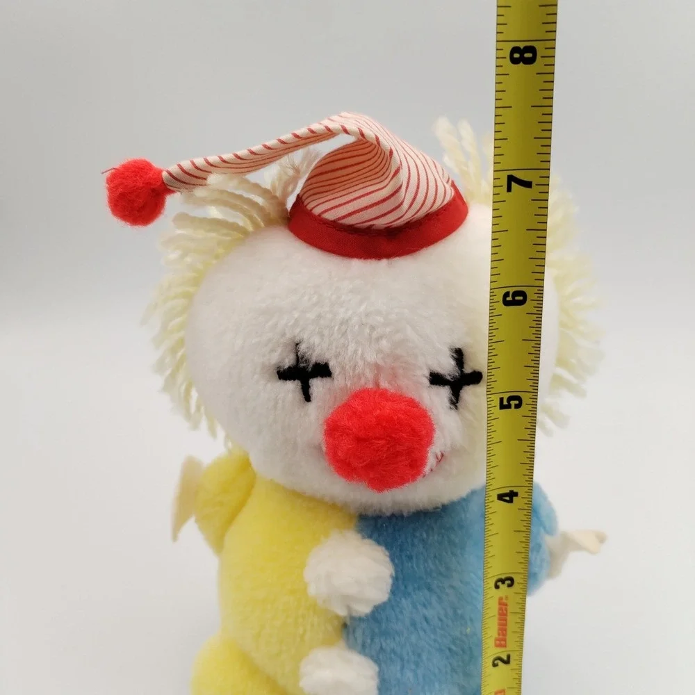 Vintage‎ Eden Plush Clown Rattle Stuffed Animal 7.5